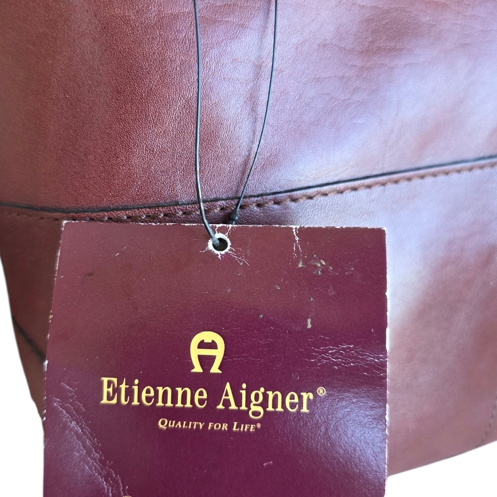 Leather Purse In Tobacco Shade - Picture 3 of 11
